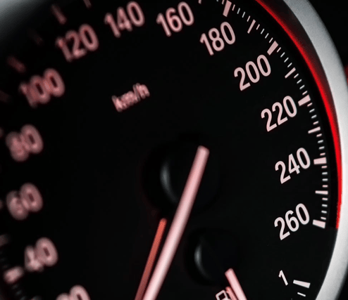 Traffic speeding in Dromahair