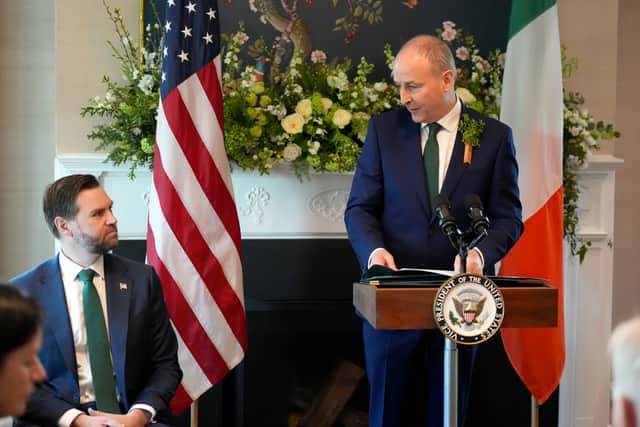 “Irish workers helped craft the skylines of America’s great cities and fortify the fabric of communities across the land.