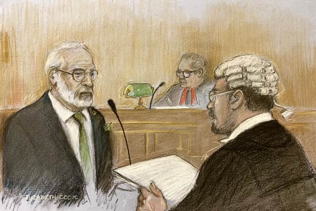 Mr Adams replied: “No. We put together a peace process. It was given to John Major’s government, if I may use the expression, on a plate.