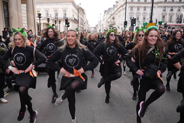 Broadcaster Emma Dabiri, whose background is Irish and Nigerian, said she was “honoured” to be grand marshal for the parade.