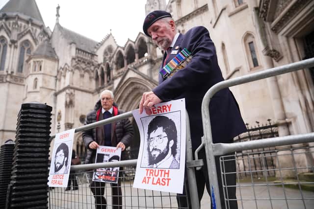 Opening her case on Monday, Anne Studd KC, representing the men, also said Mr Adams was “directly responsible for and complicit in those decisions made by that organisation to detonate bombs on the British mainland in 1973 and 1996”.