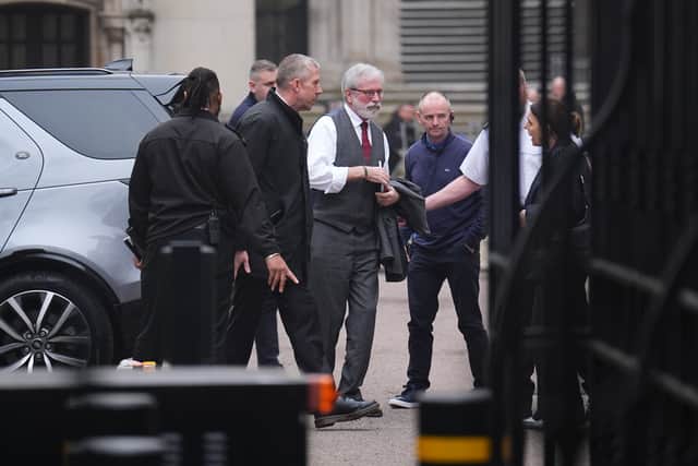The three men are bringing legal action against the former Sinn Fein president and are seeking £1 in damages.