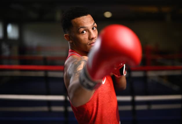 Waterford’s Kelyn Cassidy poses for a portrait during an IABA World Boxing Championships photoshoot at the National Sports Campus in Dublin. Photo: David Fitzgerald/Sportsfile