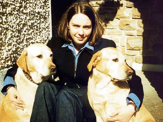 Deirdre Jacob, pictured here with her pet labradors, has been missing from Newbridge since 1998