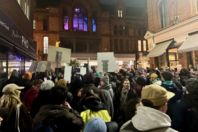 Addressing the crowd on Tuesday night, musician Abdullah Al Bayyari said it was “a perfect chance to highlight that we deserve better”, and called on the Irish government to start “investing in our culture and investing in what matters to us”.