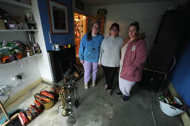 “This was horrendous. Water came in everywhere – it was under walls, in through windows.”