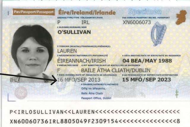 People are being asked to please check the Date of Issue on your passport, which can be located on the data page of your passport as indicated by the arrow below.