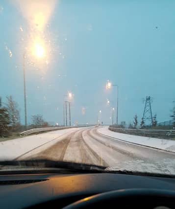 A wintry scene on the way into Portlaoise this morning.