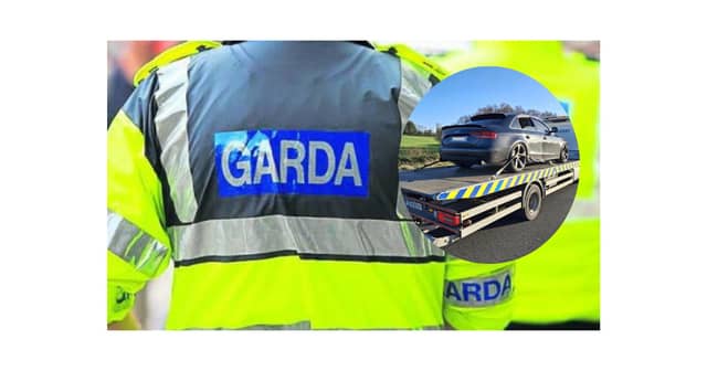 The driver of a black Audi was arrested one day after Christmas after speeding over 200km/h