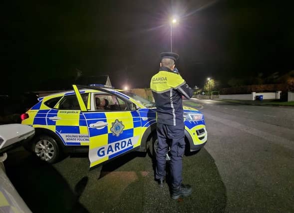 An Garda Siochana at speed check-point