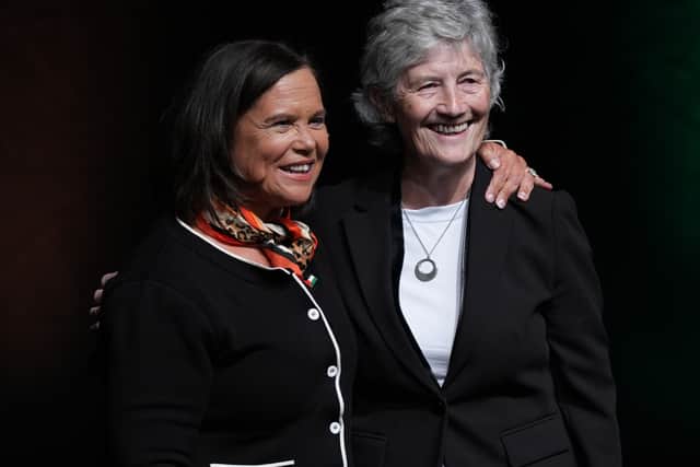 She said the election of President Catherine Connolly was an example of the unity of left-wing parties.