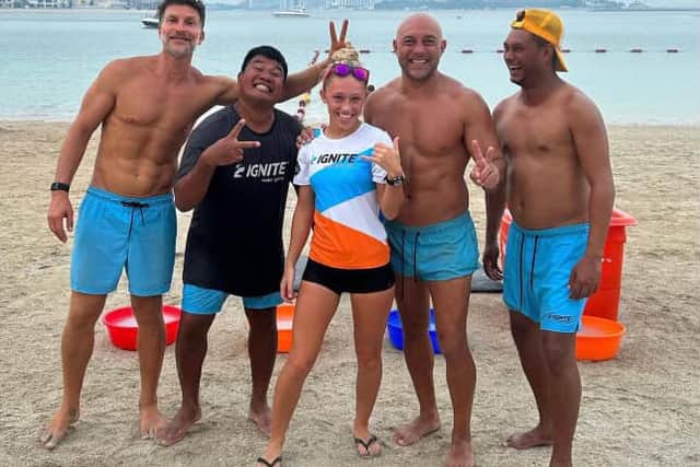 Mia had a second job in Dubai too, doing the same thing but for a different company called Ignite Water Sports.