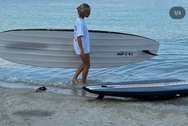 Mia was in what she would describe as "surfer Dubai" where she was waking up at 4am to go to work.