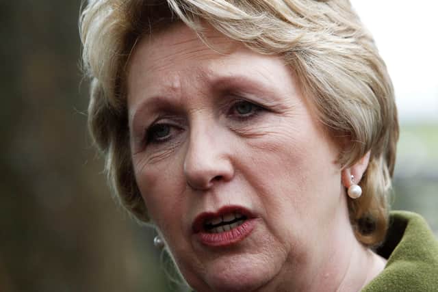 “It’s important that I come here, and it’s important that I am in this school where Mary McAleese, the last Ulster woman who was president of Ireland, and in fact the first Ulster woman who was president of Ireland, (attended),” she said.