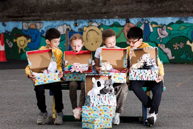 “I think there were pens and pencils and some stationery in the box. What struck me most was that someone had put this together.”