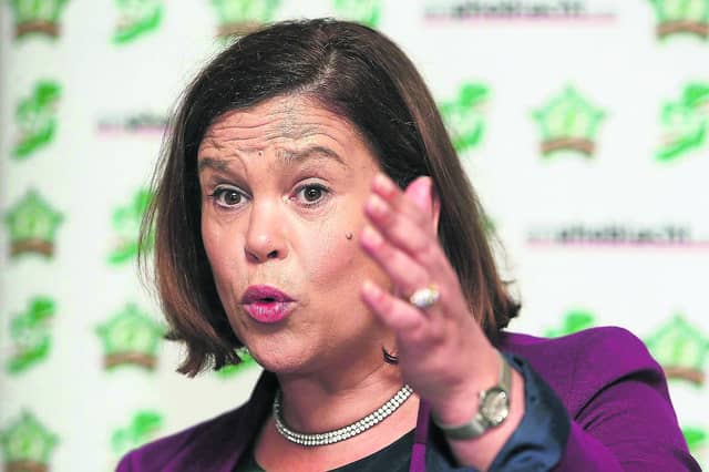 Uachtarán Sinn Féin Mary Lou McDonald