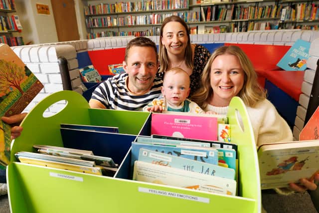 “Theo had his first birthday a few weeks ago and now has his own bookshelf at home.”