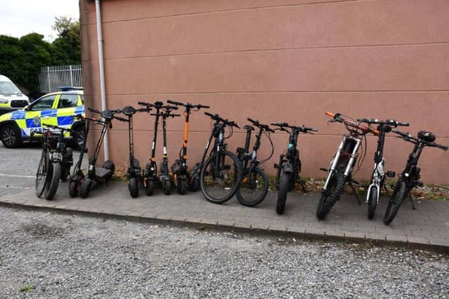 Investigations are continuing after gardai seized six electric scooters and seven electric bikes were seized by gardaí during a major operation in Dublin