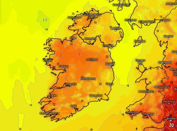 A possible 'heatwave' over the coming days could bring some of the hottest weather of the year, with parts of the country set to experience temperatures close to 30 degrees on Tuesday