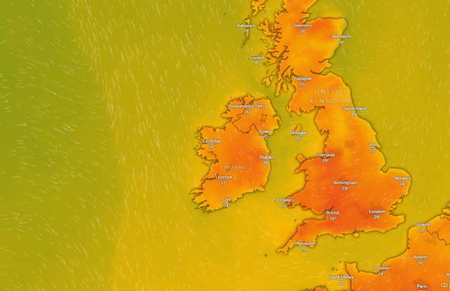 IRELAND HEAT MAP: How hot will your county be amid Met Éireann's weekend forecast