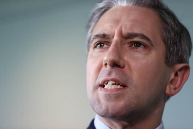 In response, Mr Harris said Sinn Fein were the largest property owner in the parliament.