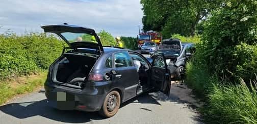 "Following the collision, the occupants (of the Seat Ibiza) fled on foot across fields. Three individuals were arrested shortly afterwards," added the Facebook post.