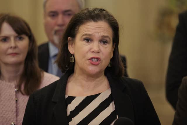 Sinn Fein leader Mary Lou McDonald said the “hard reality” is that the Irish economy is “particularly exposed”.