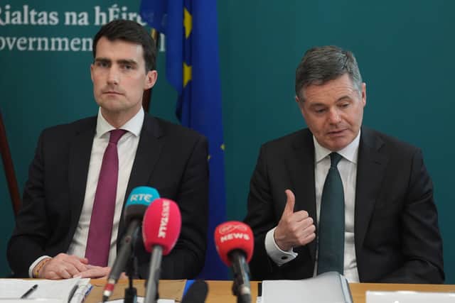 Mr Chambers was speaking at a press conference alongside Finance Minister Paschal Donohoe, who refused to be drawn on whether he expects house prices to fall amid global trade shocks.