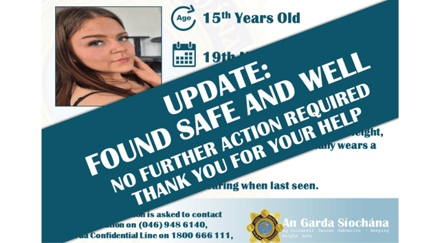 | PICTURE: Facebook/@An Garda Síochána Missing Persons