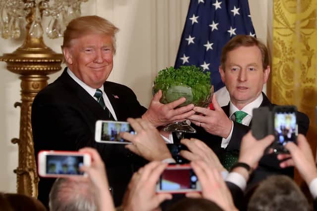 The presentation of shamrock to the White House has long been a symbol of the relationship between Ireland and the US.