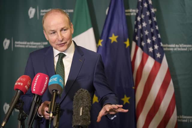Northern Ireland applies EU customs rules under arrangements designed to ensure an open land border on the island of Ireland.