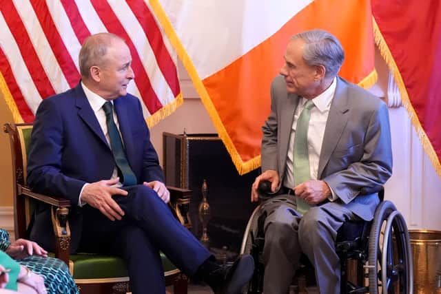 The shamrock ceremony comes on the third full day of Mr Martin’s engagements in the US, having started his overseas trip in Austin, Texas.