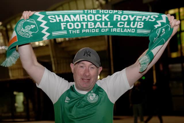 Before kick-off Hoops fans were in high spirits over what the team had already accomplished, as a sea of green and white descended on Tallaght Stadium for the fixture.