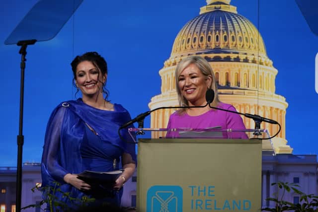 Ms O’Neill and Ms Little-Pengelly were lauded in Washington last March as they travelled together to attend St Patrick’s events only weeks after the powersharing institutions at Stormont were restored.