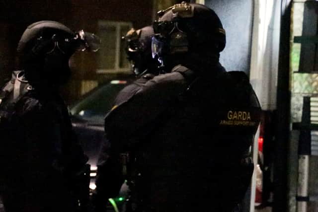 A woman, aged in her 30s, was arrested and detained under section 30 of the Offences Against the State Act in connection with the investigation.