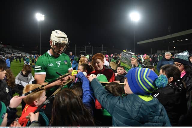 I have watched enough hurling games, especially involving the prodigious Limerick hurling team who are idolised by young boys and girls, to see their huge influence. Children, the most impressionable people in our society, swarm the pitch and gravitate to their favourite stars like Kyle Hayes to get a selfie or an autograph. He, his teammates and other intercounty hurlers and footballers are role models. End of. These children aspire to be just like them; emulating their skills, even buying the same boots and hurls. That influence doesn't end at a white line on a GAA pitch.