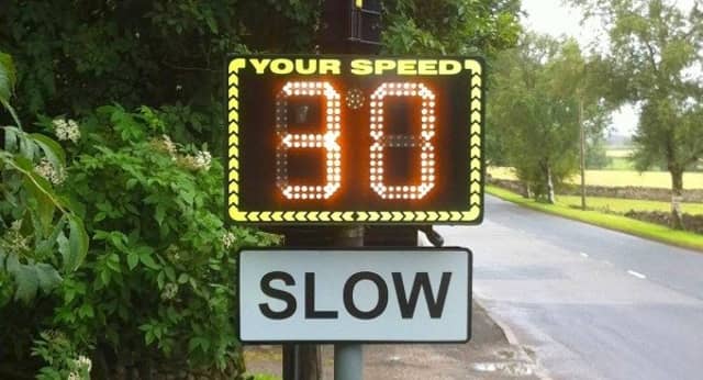 A speed radar signs