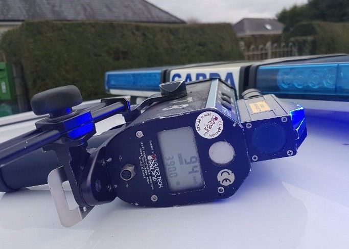 The speed gun after a vehicle was caught doing 94km/h in Tullamore