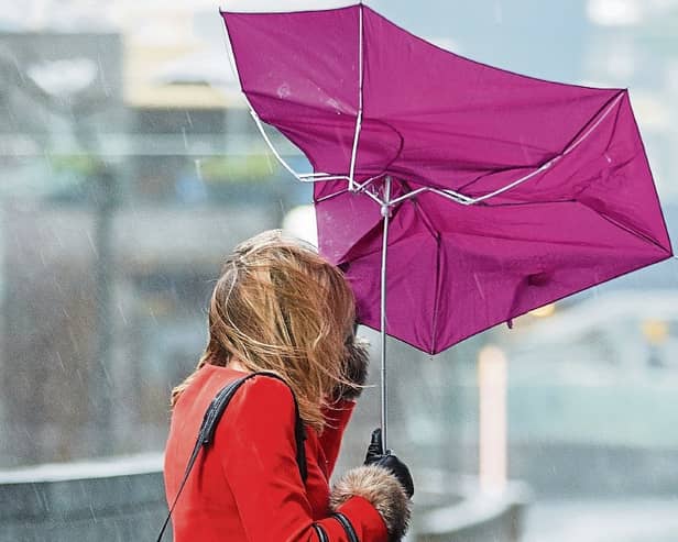 Windy and wet weather expected this afternoon