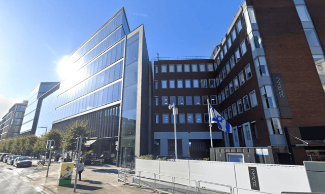 Israel Embassy Dublin, Photo: Google Maps
