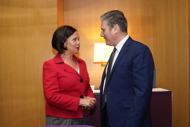 “And, by the way, it is still my belief, it is still our belief that referendums must happen by the end of this decade. The process has moved on. It has evolved. But the process of reconciliation and building anew across the island always has to have impetus. It always has to have forward momentum.”