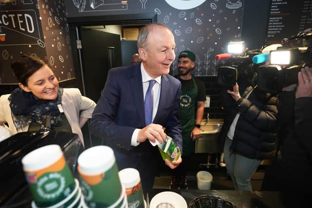 “I have no intention of rewriting history. I was pleased and proud to work with Fianna Fail in government, but we are obviously contesting this election as an independent party, as are they.