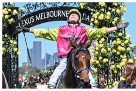Queensland-based Robbie Dolan rode the 80/1 outsider to victory in the Flemington feature
