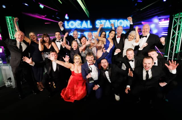 Staff from WLR celebrate winning the prestigious Local Station of the Year award | PICTURE: Andres Poveda