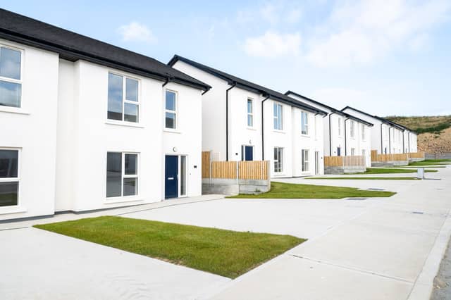 Built by Frisby Homes, the Mountneil development features energy-efficient, A-rated two and three-bedroom houses which offer high-quality living at exceptional value