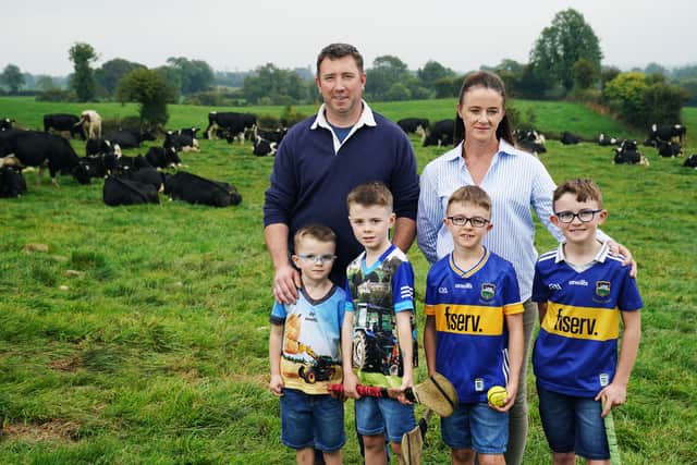 The father of four boys, aged five to 10, said it was stressful to manage volatility in farm costs and prices while providing for his family.
