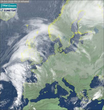 Met Éireann sattellite image of rain