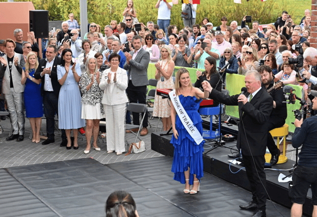 Rose of Tralee Róisín Wiley at the Island of Geese Civic reception . Picture: Dominic Walsh