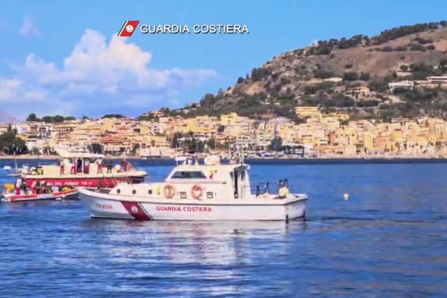 The body was found near the wreck at a depth of 50m (164ft), the fire and rescue services said.