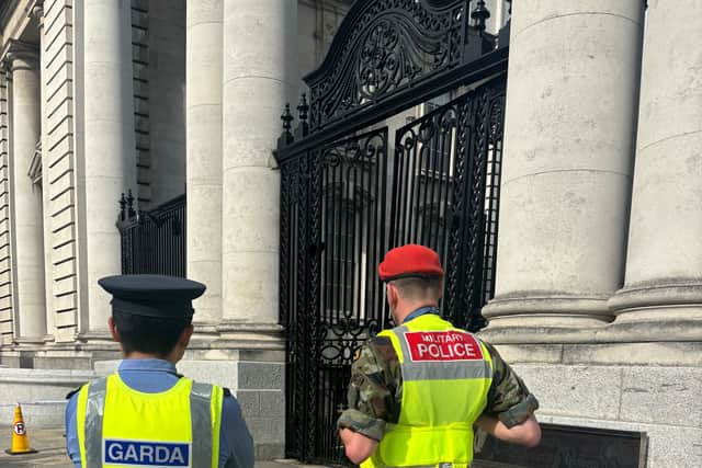 The damage caused to the state building on Merrion Street will cost tens of thousands of euro.